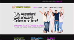 Desktop Screenshot of ozwebsitedesign.com