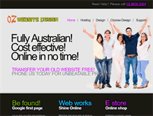 Tablet Screenshot of ozwebsitedesign.com